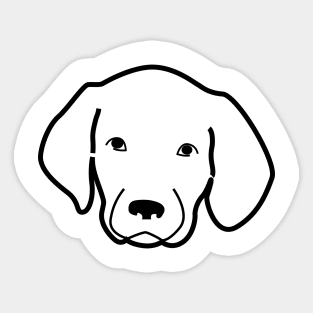 Line dog Sticker